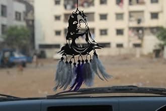 Car Hanging Accessories Interior - Elegant Dream Catcher for Car - Charm for Auto Decor - Stylish Handmade Ornament for Rear View Mirror Decoration - Shiva