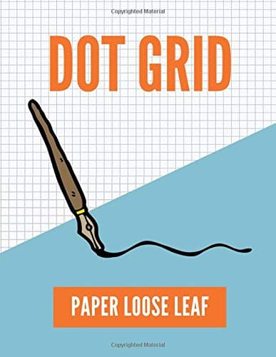 Dot Grid Paper Loose Leaf: Dot notebook 8.5 x 11 spiral , 120 pages