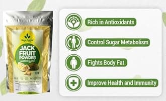 Rens Farms Well Matured Green Jackfruit Flour Gluten Free, Raw Jackbulb Jack Fruit Powder 250 Grams - Pack of 8