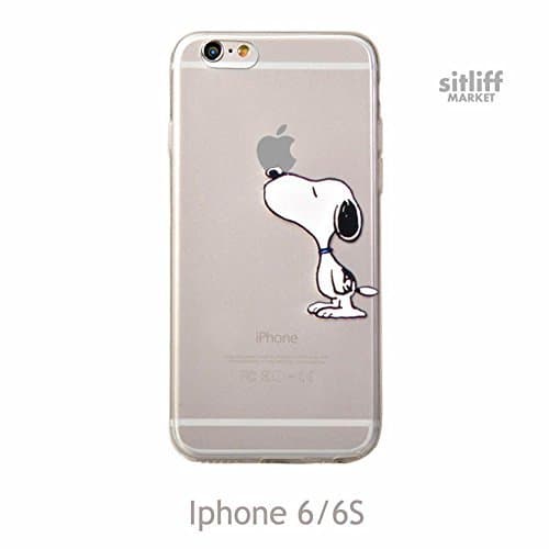 Transparent Case Snoopy for iPhone 6/6s, iPhone 6plus, iPhone 7 case and iPhone 7 plus case (Transparancy/Hearts Iphone 7)