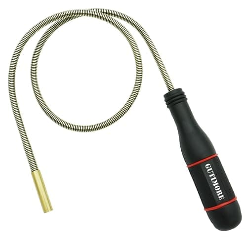 GUTIMORE Flexible Magnetic Pickup Tool, 25" Long Flexible Bend-It Magnet Snake Pickup, 2LB Pull Capacity, Silver Stainless Steel, Cylindrical Shape, Utility Magnet, Car & Home Use