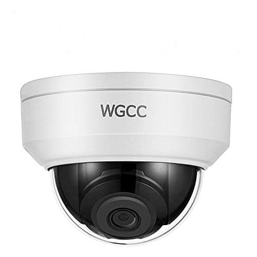 WGCC IP Poe Dome Camera,4MP WDR Vandal-resistant Network Security Camera Outdoor with Micro SD Slot Audio Interface Support H.265 IP67 Waterproof 2.8mm