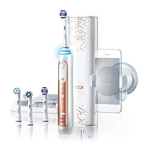 Oral-B Genius 9000 Rose Gold Electric Toothbrush (Bluetooth enabled) - with UAE 3 pin plug