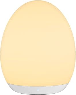 MediAcous Night Lights, 2000mAh Baby Night Light with 7 Colors Changing & Dimming Function, Rechargeable Kids Night Light with 1 Hour Timer & Touch Control for Bedroom, Living Room