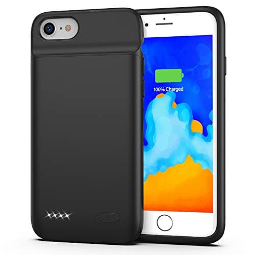 Battery Case for iPhone 7/8, 3200mAh Portable Charging Case Protective Rechargeable Charger Case Extended Battery Compatible with iPhone 7 8 (4.7 inch) - Black