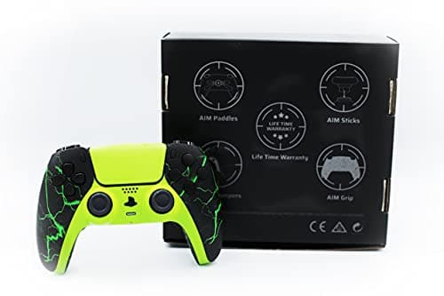 AimControllers Ps5 controller skin Storm Green- Custom Dualsense ps5 - Wireless Controller PlayStation 5 Personalized Gamepad mit 4 Paddeln - Remapfunktion