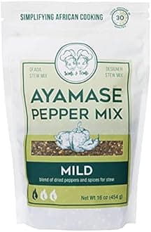Simi & Temi Ayamase Pepper Mix | Nigerian Stew | No Preservatives| Dried Peppers | 16 oz | Mild