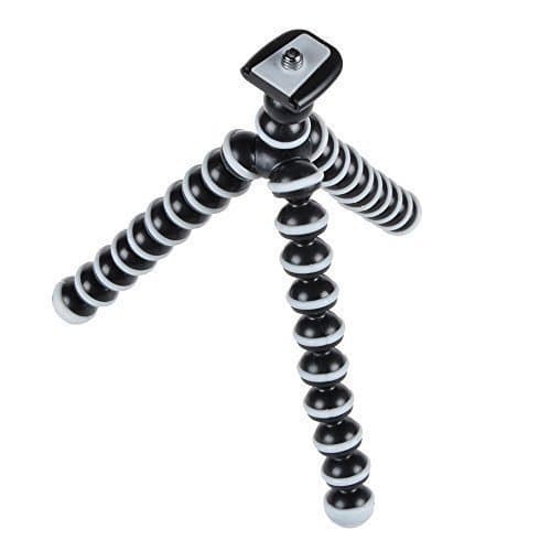 Flexible Tripod - Nr. 1 Extension Camera Tripod Strong Mount Bendy Malleable Legs - Latest Stylish Octopus Tripod - Universal 1/4" Screw - 1 Click Release Head - Rubber Feet Extra Grip