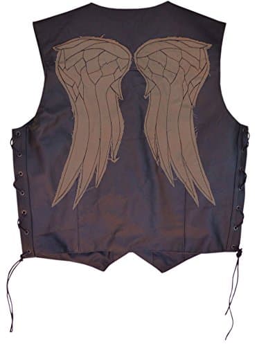 Hand made Leather Biker Vest, X-Large Size 44