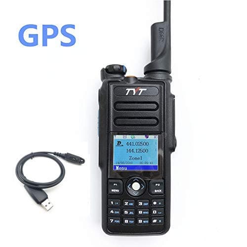 TYT MD-2017 DMR Dual Band Digital Handheld Two Way Radio Transceiver with Programming Cable & GPS