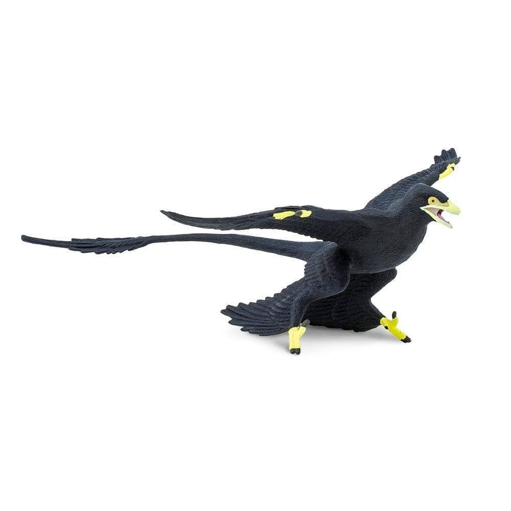 Microraptor Figurine - Four-Winged Dinosaur 6.6" Plastic Model Figure - Fun Educational Play Toy for Boys, Girls & Kids Ages 3+