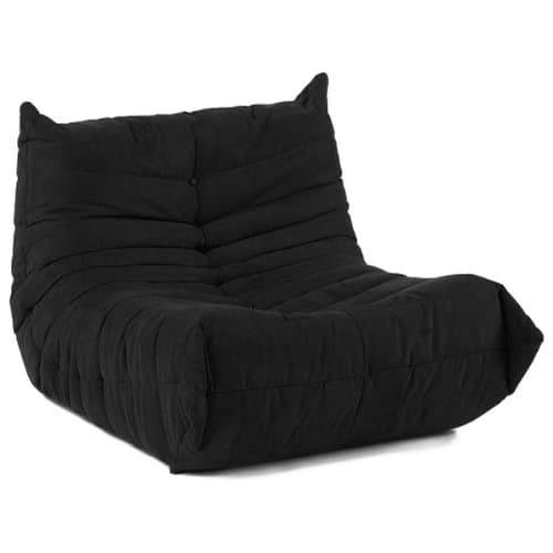 Ligne Roset Style Togo Downlow Chair - Black