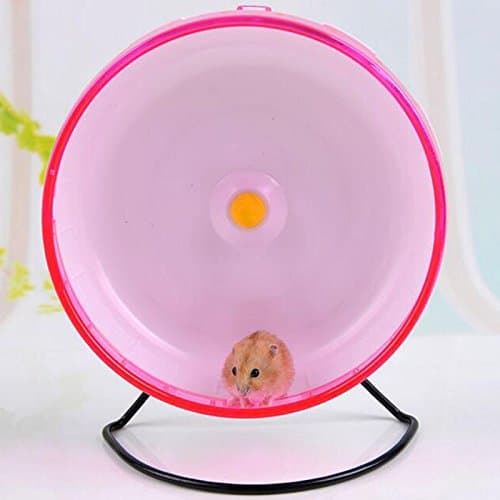 Hamster Pet Exercise Silent Wheel Running Spinner Toy Random Color