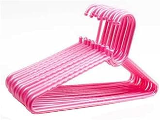 Plastic Clothes Hanger Set of 80 Clothes Hnager for Wardrobe Garments Hanging Pink