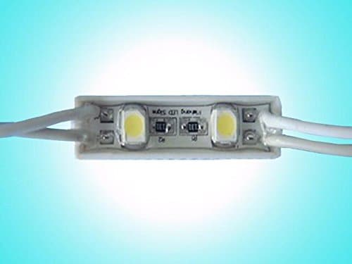 Christmas Light Green 100pcs 12V 3528 SMD 2 LED Module Waterproof IP65 Light Lamp Pack of 100
