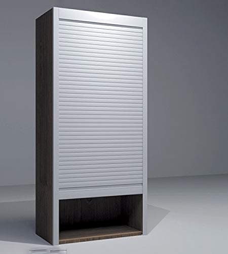 Aluminium Finish PVC Rolling Shutter (Silver, 450 x 1320 mm)