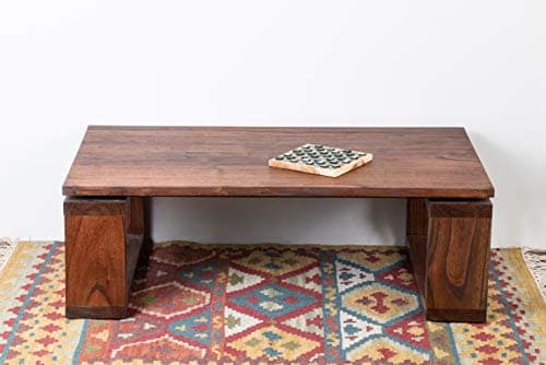 Fabindia Rectangle Coffee Table Rectangular (Country Life Walnut)