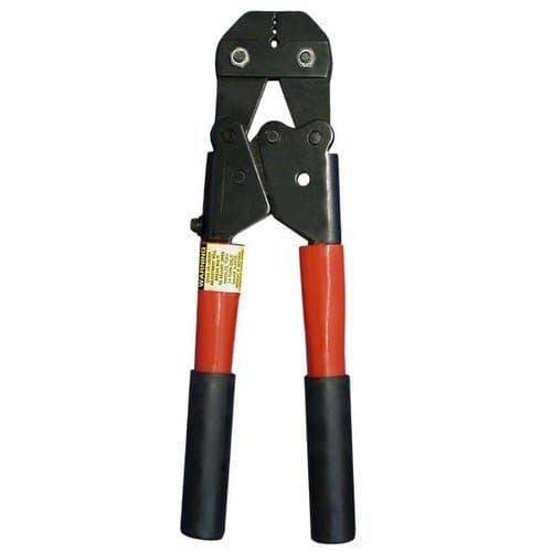 Locoloc 0-1.5-3FS, 3/64", 1/16", 3/32" Oval and Stop Sleeve, 1/8" Stop Sleeve Copper and Aluminum Hand Swager Tool