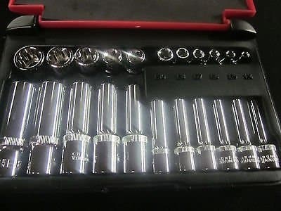 1/4" & 3/8" DR 22pc Female E TORX Socket Set CTT Professional DEEP & Shallow