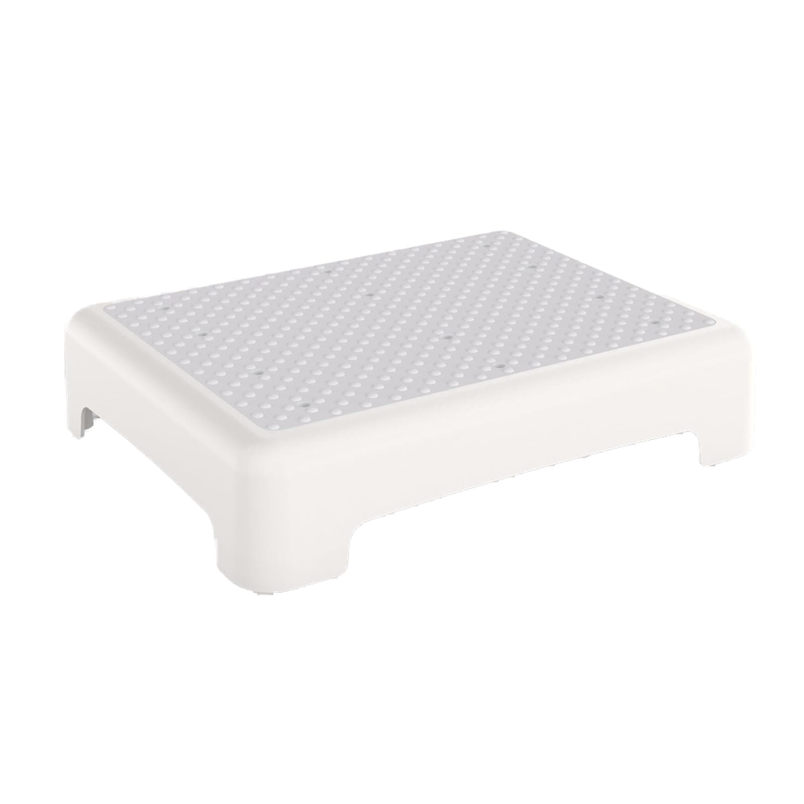 HBTower Step Stool, Mobility Step Stool for Adults & Seniors, Non-Slip Step Platform Indoor and Outdoor, Portable Step Riser, Safety Step for Car, Bedside, Office, Shower, Stairs, White