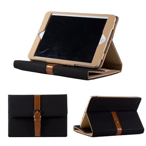 New iPad 4 Case - iPad 3 Case - Black Color - Built-in Flip Stand - iPad 2 Compatible - Sleep/Wake Up Feature (Latest Generation)