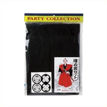 Samurai costume (kamishimo-hakama) black (japan import)