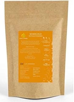 A D Food & Herbs Organic Dried Marigold/Genda Flower Petals Powder (150 Gms)