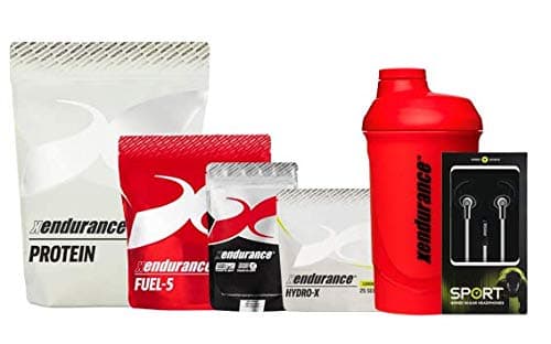Xendurance Performance Gym Train Bundle, Vanilla Protein + Fuel 5 Energy Drink Powder + Hydro X Electrolyte Drink Powder + Headphones + Shaker
