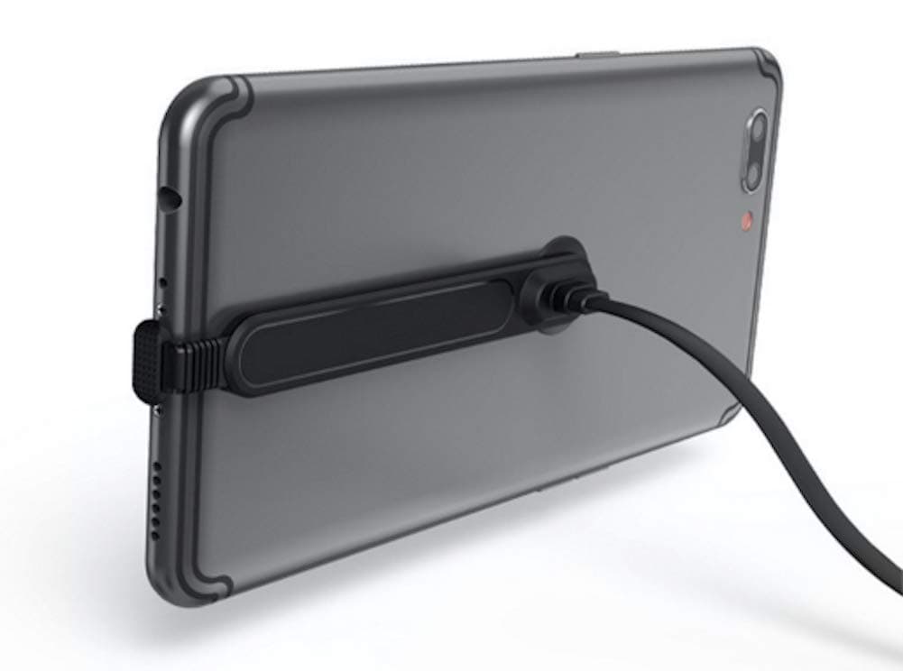 AIK Cable Gaming Charger Right Angle 180 Back Degree L Shape Fabric Braided Cord Data Sync and Fast Charging Cable Compatible Samsung, iPhone, Android Smartphones(USB Type-C (1M/3.3FT))