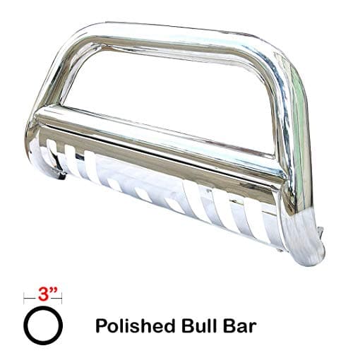 Span Bull Bar Skid Plate Front Push Bumper Grille Guard Stainless Steel Chrome for 2004-2018 Ford F150