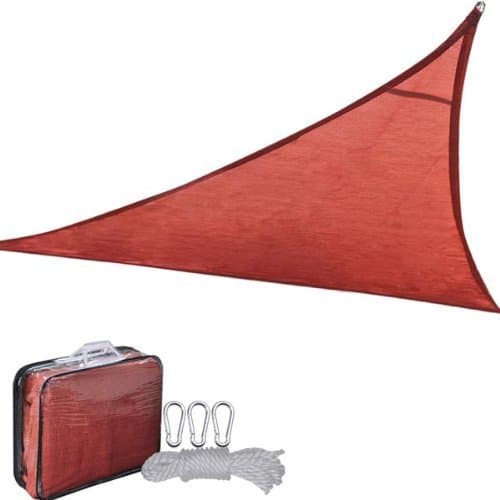 GCGD- Triangular Tarp Sail (16.5', Multiple Colors) (Red)