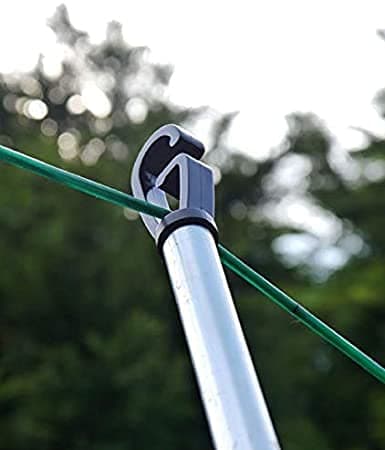 2.4 Heavy Duty Telescopic Dryer Support Cloth Line, Galvanized Extendable Washing Line, Adjustable Prop Line, Home Garden Cloth Line, Laundry Support Extendable Pole (1)