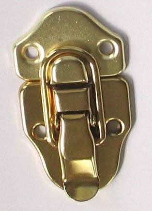 6 Drawbolt/pull Latch Brass Plate W/screw No Lock