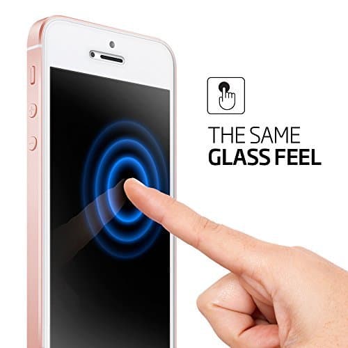 Spigen iPhone 5s Screen Protector Tempered Glass / 2 Pack/Case Friendly for iPhone 5s/se/5c/5