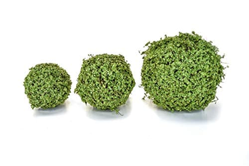 JustArtificial Artificial Topiary Moss/Twig Ball - 25cm, Green