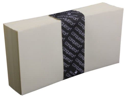 50 Conqueror DL Envelopes Cream Wove (No Window)