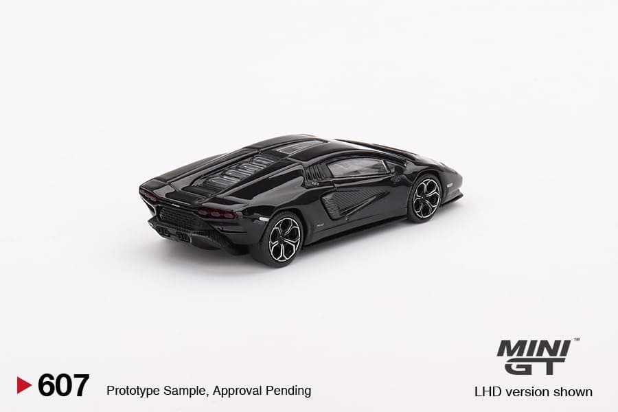 True Scale Miniatures Model Car Compatible with Lamborghini Countach LPI 800-4 Nero Maia 1/64 Diecast Model Car MGT00607
