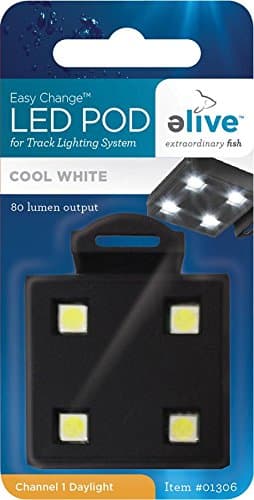 Elive LED Aquarium Fish Tank Pod Lighting - Replacement Pod for LED Track Light, Cool White