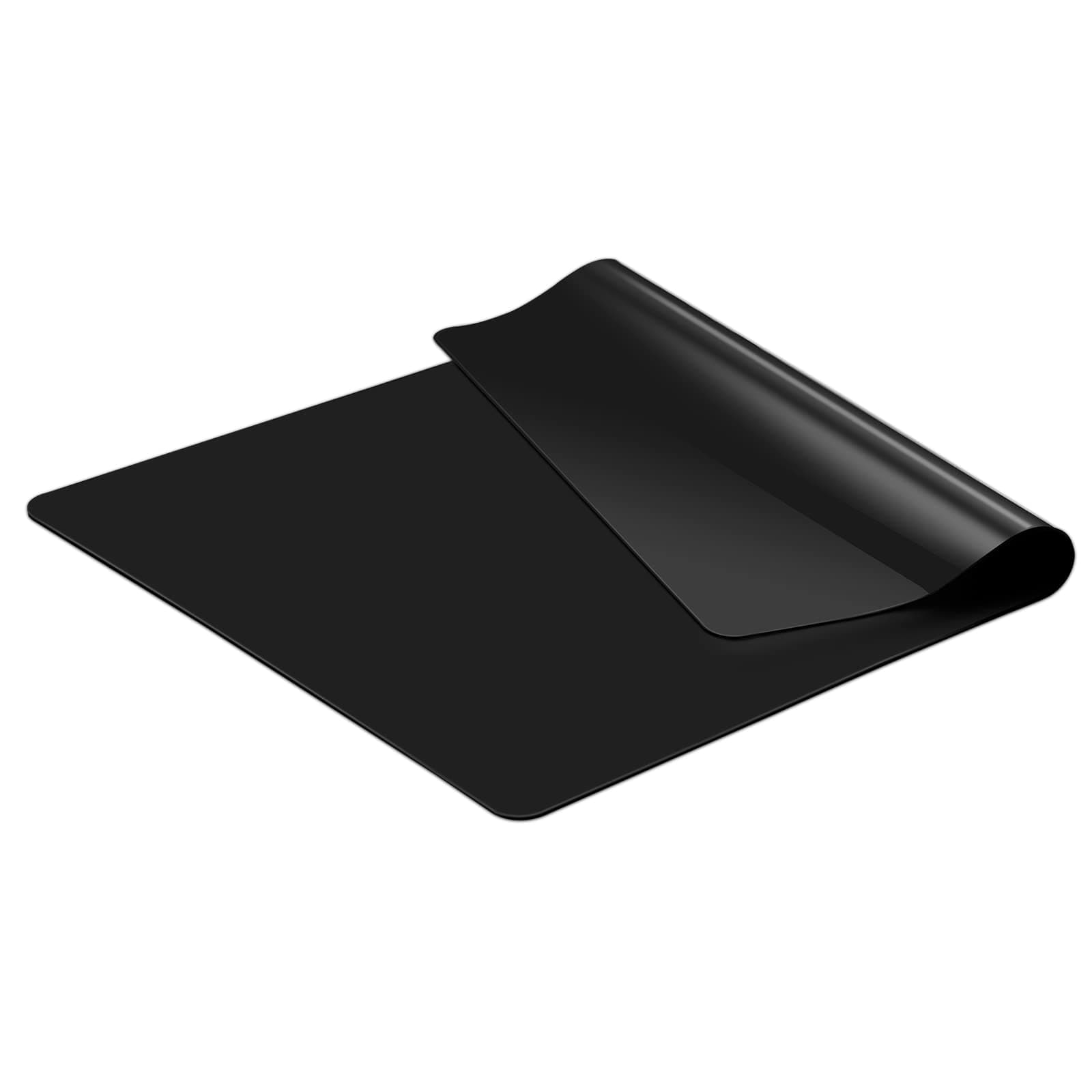KR Thickened Extra Large Silicone Countertop Protector, Nonstick, Nonskid, Craft & Table Mat (Black, 50x70cm)