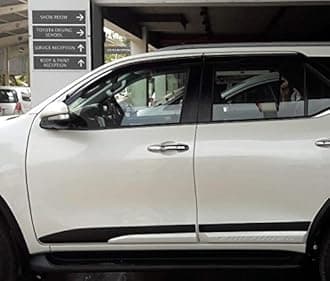 ABS door cladding side beading for Toyota Fortuner (Black and White)