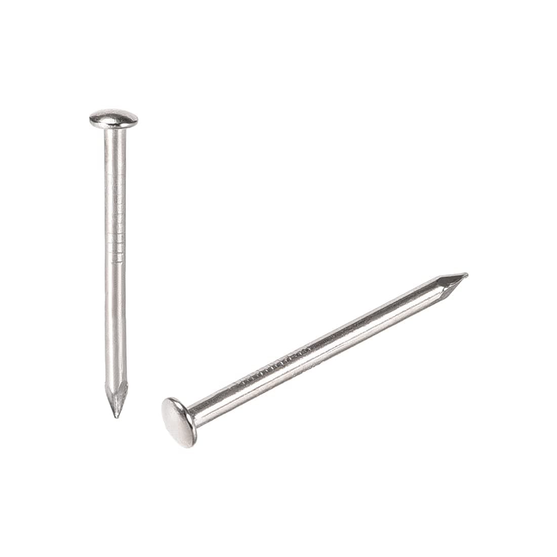 uxcell Small Tiny Hardware Nails Iron 1.5X25mm(DXL) for DIY Decorative Wooden Boxes Accessories Silver Tone 100pcs