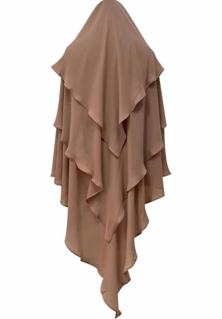 Chiffon Three Layered Princess Khimar