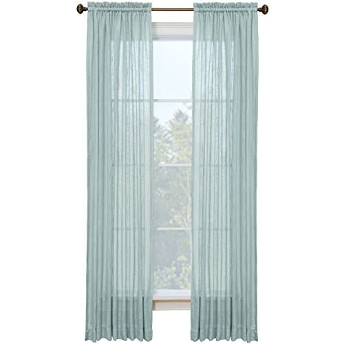 Style SelectionsKenna 84-in L Solid Mineral Rod Pocket Window Curtain Panel