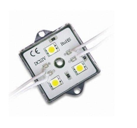 100Pcs Led Module 5050 3Leds/ Piece Waterproof Ip65 Dc12V Cool White Modules