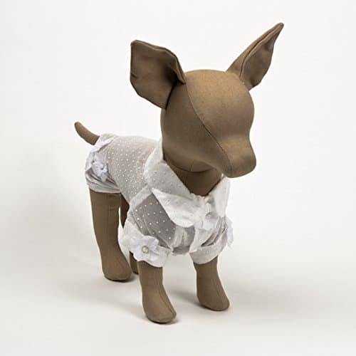 White Flower Doggie Dress