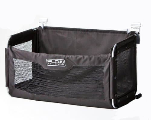 Flow Wall Soft Storage Bin Add-On Accessory for Garage Organization Systems, Black