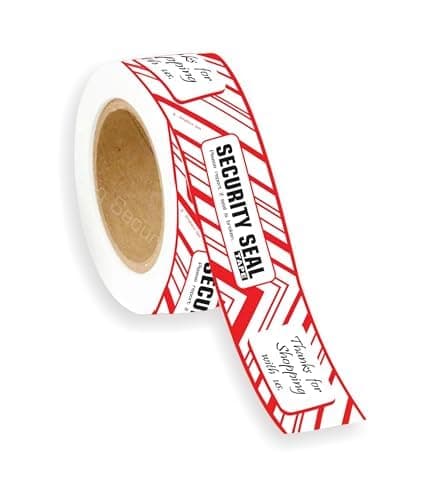 STRONG SECURE® White thanks for shopping with us tape security seal cello packing tape 1.5 inch Thank You Printed colourful Sealing Moving Shipping shop gift office 70 yards combo pack 2 rolls 36 mm