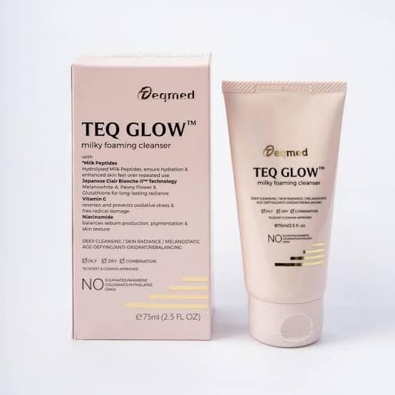 Teq Glow Milky foaming Cleanser 75ml