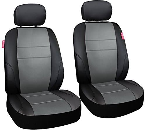 Coleman Complete Seat Cover Set -Poly Flat Cloth Mesh- Bucket Seat Style - Adventure Class for Cars, Trucks, Vans & SUVs - Gray