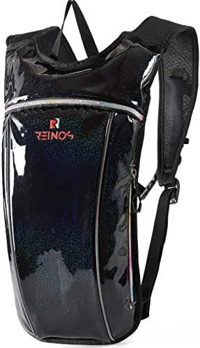 Hydration Backpack - Light Water Pack - 2L Water Bladder Included for Running, Hiking, Biking, Festivals, Raves